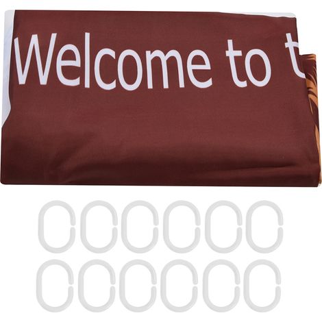 Innovative Decorating Curtain Fashionable Waterproof Shower Curtain for Bathroom Bathtubs180x180cm