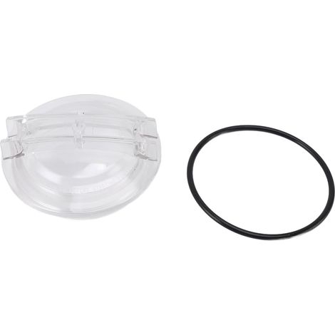 Cubierta de repuesto para bomba de piscina, cubierta para cesta de bomba de piscina, acrílico transparente a prueba de fugas con vista al agua, compatible con Super II
