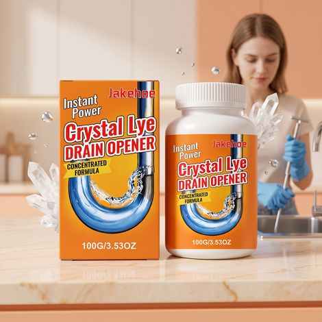 Abflussreiniger für den täglichen Gebrauch in Toilette und Küche, entfernt Schmutz, Kalk und Fett für ein sauberes und frisches Ergebnis – 100 g -- DE (1/5)