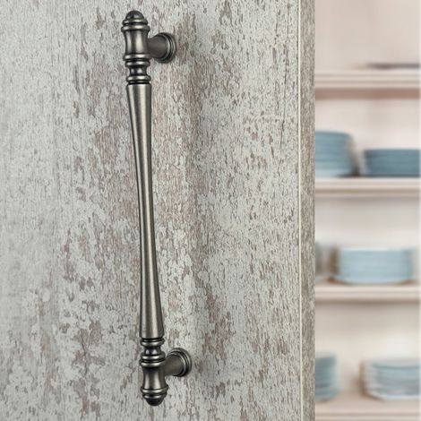 Ouvre&Déco – Poignée de meuble OSCAR, zamak aspect fer antique entraxe 160 mm