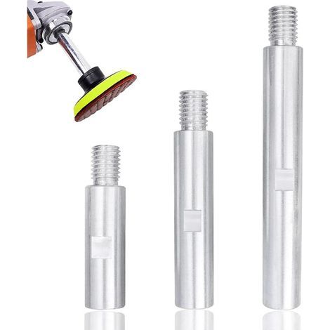 3 Pièces Bielle d'Extension de Meuleuse d'Angle, M14 Rallonge de Meuleuse d'Angle, Barre de Connexion pour Polisseuse 75mm, 100mm, 140mm Adaptateurs B (1/5)