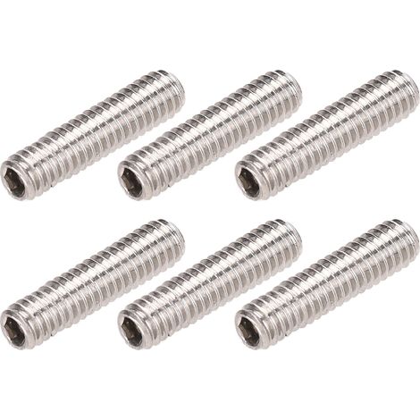 Kit d'assortiment de 50 vis sans tête en acier inoxydable A2-70, vis de fixation M2,5 x 10 (1/5)