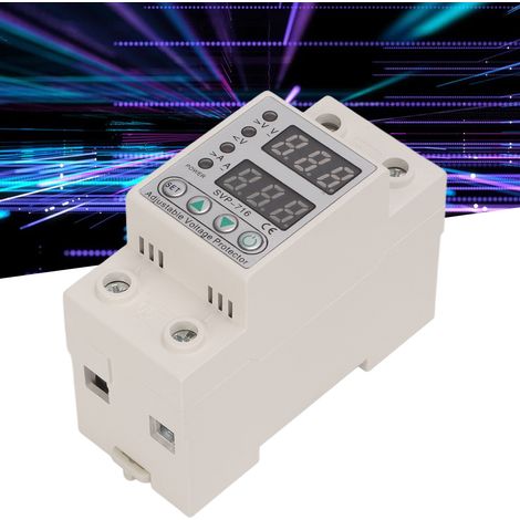 Intelligenter Über-/Unterspannungsschutz SVP-716 mit einstellbarer automatischer Rückstellung, Strombegrenzung und Zeitverzögerung, 220 V AC, 63 A (1/5)