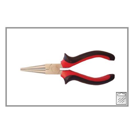 MASIDEF -CONMETALL PINZA BECCHI TONDI MANICI IN BIMATERIALE ROSSO/NERO MM160