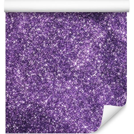Papel pintado violeta e índigo con purpurina para salón y dormitorio, 50x1000 cm. (1/5)