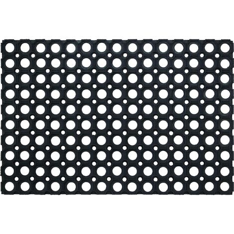 Caillebotis Caoutchouc - 1 Pièce - Noir - Drainant Et Antidérapant - Extérieur - 60 x 40 x 1,4 cm (1/5)