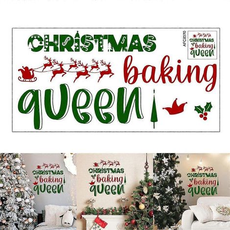 Stickers muraux de Noël colorés pour décorations festives - Stickers pour la maison (1/4)