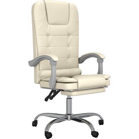 Maison Exclusive - Silla de oficina reclinable masaje cuero sinté (1/5)
