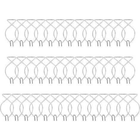 40 ganci metallici automatici a molla per soffitto, ideali per ufficio e decorazioni per matrimoni. (1/5)