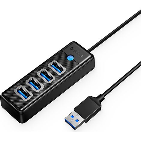 PW4U-U3 USB-A-Splitter-Hub – 4x USB-A – Schwarz (1/5)