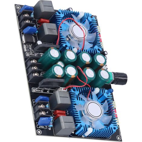 TDA8954TH 2-Kanal-Digitalverstärker, Audio-Leistungsplatine mit Lüfter, 400W Stereo-HiFi-Modul. (1/5)