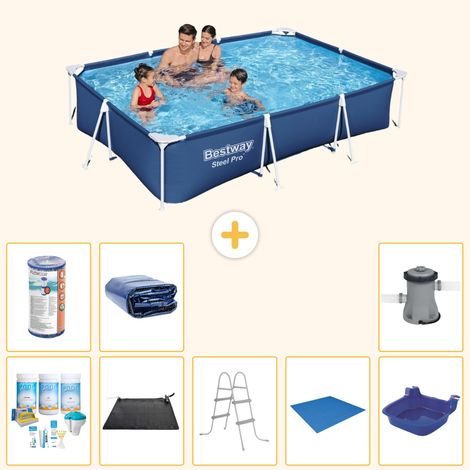 Bestway Bestway Steel Pro Rectangulaire - 300x201x66 cm - 9-pièces  S22256 (1/3)
