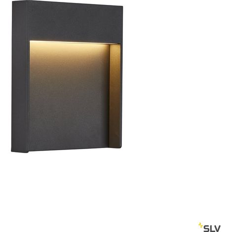 Applique extérieure FLATT gris LED 14W 3000K/4000K IP65 - SLV - 1002952 (1/5)