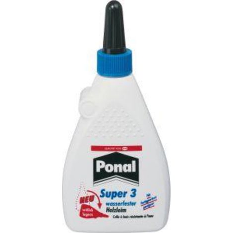 Holzleim Wasserfest/Super 3 120g EN 204: D3 Flasche PONAL