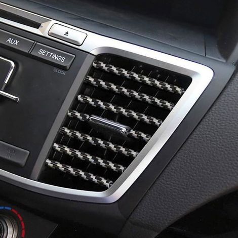 Bandes Dcoration de Sortie dAir de Voiture - MARQUE - Modle - PVC - Fibre de Carbone - 20pcs PERSONNALISATION VEHICULE (1/4)