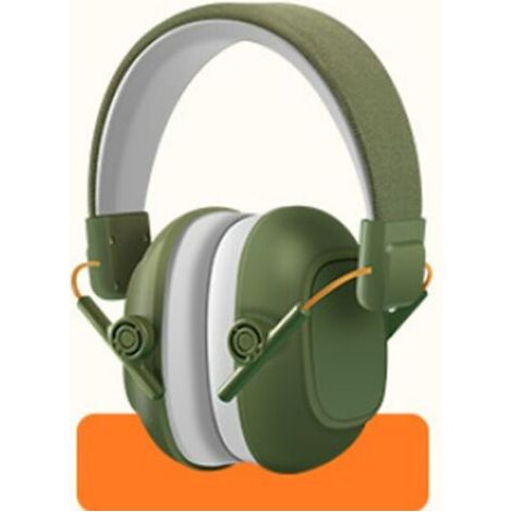 (Vert)Casque Anti-Bruit : protection auditive pour enfants jusqu'à 16 ans - Confortable, réglable et ajustable - Prévient les troubles auditifs - Robuste et facile à ranger (1/5)
