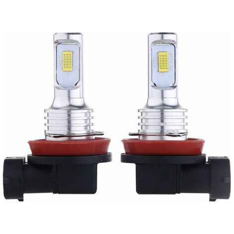 2x 35W 4000LM 6000K blanc LED H11 H8 H9 H16 Brouillard Lumières Ampoules Trousse (1/5)