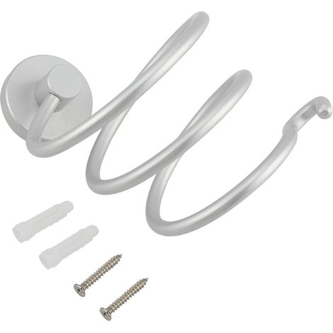 Wandmontierter Haartrocknerhalter aus Aluminiumlegierung, Badezimmeraufbewahrung, Organizer-Regal (1/5)
