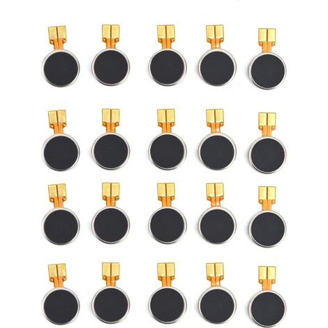 Lot de 20 mini moteurs de vibration CC, petits boutons plats vibrants pour tablettes et téléphones portables