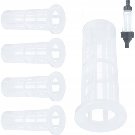 Rosfix Set Filtereinsätze – 5x Wasserfilter für Hochdruckreiniger  Ersatzteil für Kärcher K2–K7, Lavor, Nilfisk  Schutz vor Sand, Rost, Schmutz  Einfache Montage
