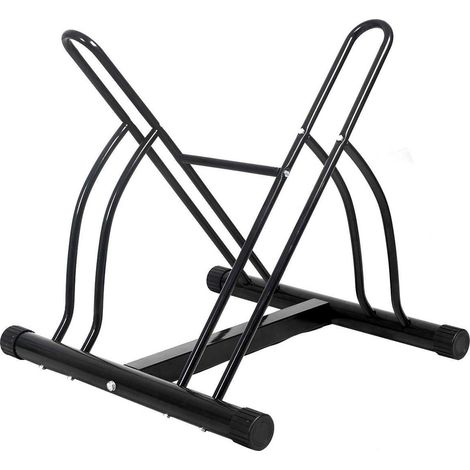 Rastrelliera Porta Bici 2 Posti Multipla Cavalletto Parcheggi Biciclette Acciaio