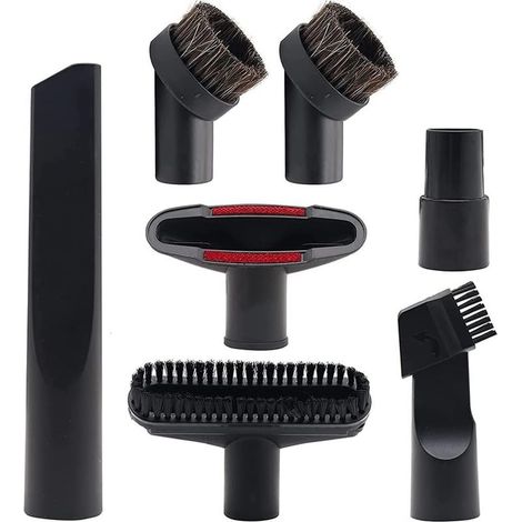 Ensemble de buses d'aspirateur avec brosse d'aspiration, buse pour meubles rembourrés, buse pour matelas, buse pour crevasses, longue et courte, universelle pour aspirateur multifonction, a (1/5)
