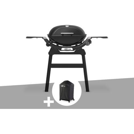 Barbecue à gaz Q 2200N noir avec pied + Housse - Weber (1/5)