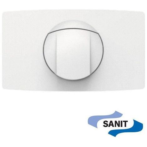 Plaque de commande double touche, pour réservoir encastré, blanche (1/5)