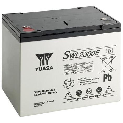 Cable de la batería 12V 80Ah Yuasa SWL2300E