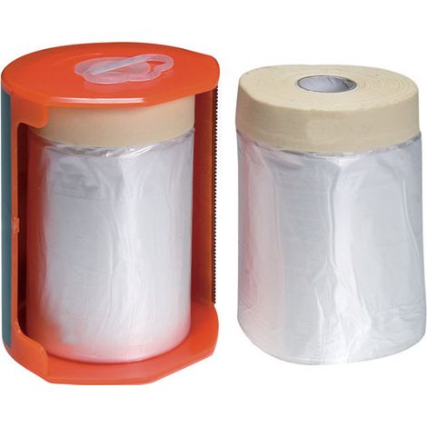 Telo adesivo per mascherature VALEX 1961084 in HDPE trasparente - 2 pezzi (1/2)