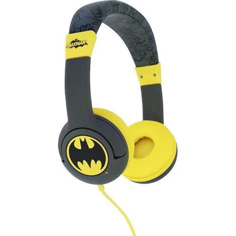 OTL Technologies DC Comics Bat signal Auriculares Alámbrico Diadema Música Negro, Amarillo