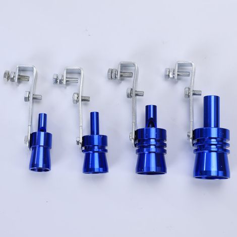 Voiture Turbo Sound d'échappement sifflet Pipe échappement Blow-Off Valve Simulator - Taille M (couleur Bleu)