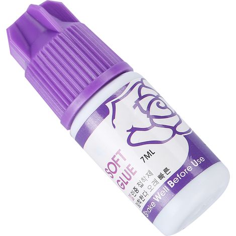 Colle professionnelle pour extension de cils à greffer, adhésif haute tenue, outil de maquillage pour faux cils, pose durable et précise. (1/5)