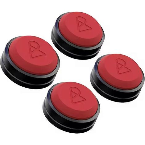 Lot de 4 patins anti-vibrations pour enceintes/caisson de basses/amplificateur - Pieds d'isolation Hi-Fi pour une meilleure qualité sonore (rouge) (1/5)