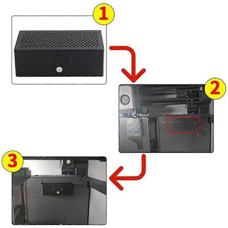 Effizienter Aktivkohle-Luftfilter, kompatibel mit Bambu Lab P1P/X1 3D-Druckern für verbesserte Absorption