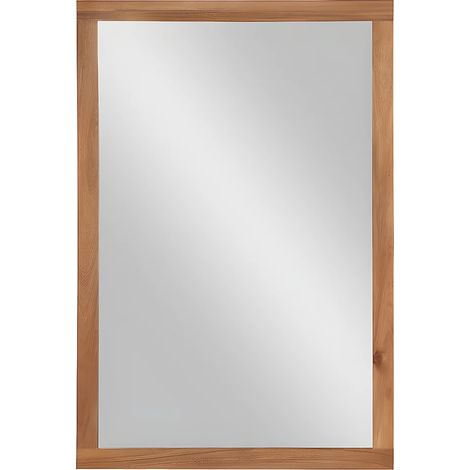 Specchio rettangolare con contorno 90 x 60 cm in Legno d'acacia - SEPANG (1/4)