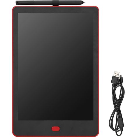 Tablette à dessin LCD LED réglable en luminosité et température, fournitures artistiques d'écriture manuscrite rouge (1/5)