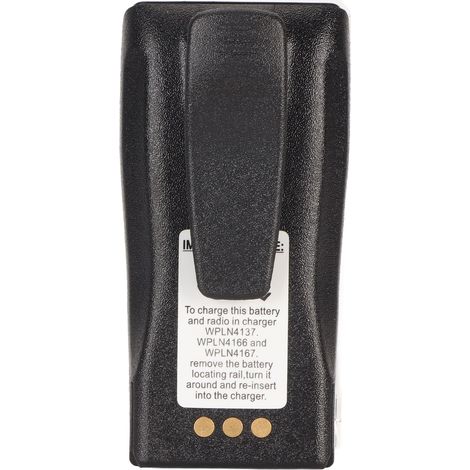 Akkufach für Motorola DEP450, EP450, DP1400, PR400, CP140, CP040, CP200, CP180, GP3188 Funkgeräte mit rückseitigem Clip