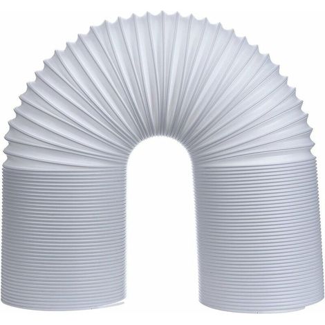 Ahlsen Manguera de drenaje para aire acondicionado móvil, manguera de drenaje flexible de PVC para aire acondicionado móvil (giro a la izquierda gris Ø13cm150cm) (1/4)