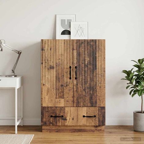 vidaXL Buffet Bois ancien 66 x 34,5 x 92 cm Bois d'ingénierie (1/5)