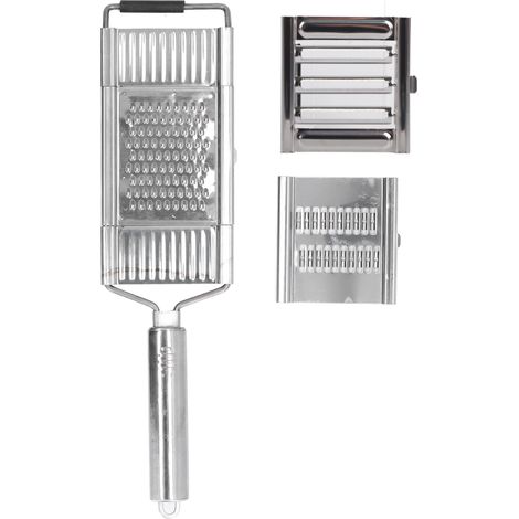 Rallador de frutas de acero inoxidable 3 en 1, resistente a la corrosión, cortador de verduras antideslizante y afilado, utensilios de cocina. (1/5)