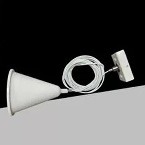 TRADE SHOP - Cavo Fili Per Lampada 3 Mt Elemento Di Sospensione Per Binario Trifase Bianco Gf-b3m - (1/5)