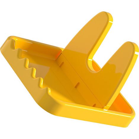 Support pliable pour couvercles de casseroles, porte-cuillères, organisateur de cuisine pour fourchettes, spatules, couvercles de poêles et vaisselle (jaune)