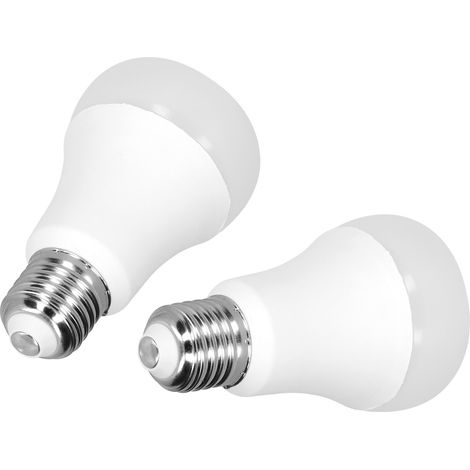 Lot de 2 ampoules LED non dimmables à économie d'énergie E27 6500K/9W/1080LM pour chambre intérieure 85-265V (1/5)