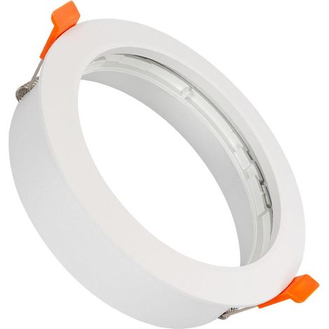 Downlight-Ring Einbau Rund für LED-Glühbirne GU10 AR111 Schnitt Ø 125 mm Weiß