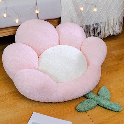 Coussin de siège en forme de fleur, joli coussin de sol, coussins de sol pour adultes, coussins de sol pour détente, yoga, méditation, rose, 55,9 x 55,1 cm (1/3)