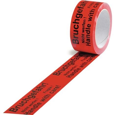 [NEUWERTIG] Trans Pak Warn Klebebänder Band Bruchgefahr 50 Mm X 66 Lfm Mit Aufdruck B-Ware