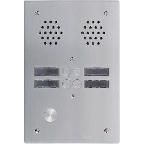 Plaque a.v alu 6mm 2r 04bp URMET 7772/4