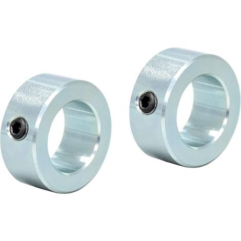 Bague De Réglage - 20 mm - Acier Au Carbone Galvanisé - Pour Axe Arbre - 2 Pièces