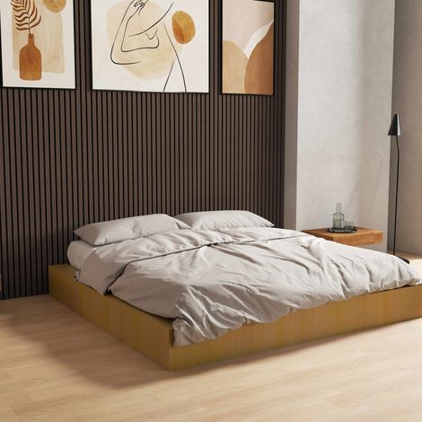 Set di 2 Pannello decorativo in legno MDF,L240xL60cm SP21mm, Pannelli fonoassorbenti scansionati in 3D con finitura effetto legno Noce (1/5)